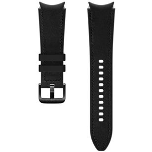 Samsung Hybrid Leather Band M/L Galaxy Watch / Watch 3 / Watch 4 / Active 2 / Classic 4 : 40-41-42-44mm - Zwart