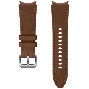 Samsung Hybrid Leather Band S/M Galaxy Watch / Watch 3 / Watch 4 / Active 2 / Classic 4 : 40-41-42-44mm - Bruin