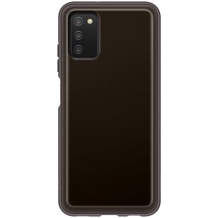 Samsung Silicone Clear Cover Galaxy A03s - Zwart