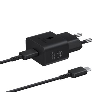 Samsung Originele 25W Efficiency Adapter met USB-C naar USB-C kabel - 1 meter - Zwart