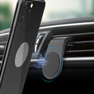 Accezz Telefoonhouder auto iPhone SE (2016) - Universeel - Ventilatierooster - Magnetisch - Zwart