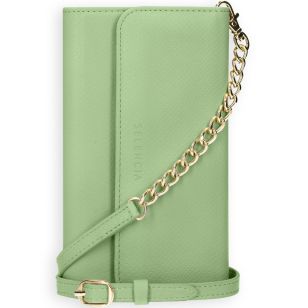 Selencia Tierra Uitneembare Slang Clutch Galaxy S21 Plus - Groen