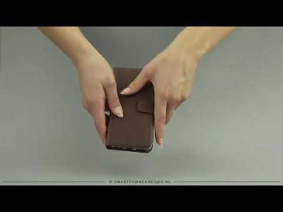 Selencia Echt Lederen Bookcase Samsung Galaxy S9 Plus - Bruin