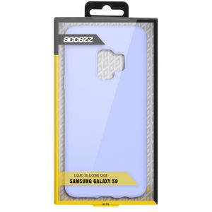 Accezz Liquid Silicone Backcover Samsung Galaxy S9 - Paars
