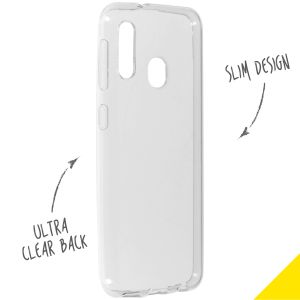 Accezz Clear Backcover Samsung Galaxy A20e - Transparant