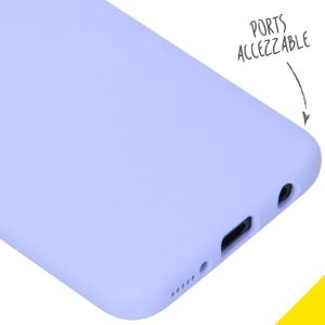 Accezz Liquid Silicone Backcover Samsung Galaxy A40 - Paars
