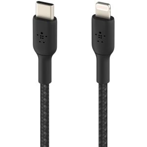 Belkin Boost↑Charge™ Braided Lightning naar USB-C kabel - 2 meter - Zwart