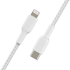 Belkin Boost↑Charge™ Braided Lightning naar USB-C kabel - 2 meter - Wit