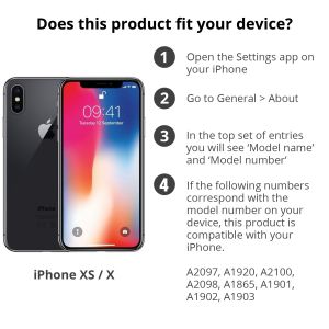 Accezz Clear Backcover iPhone Xs / X - Transparant