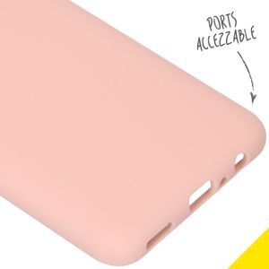 Accezz Liquid Silicone Backcover Huawei P Smart (2020) - Pink Sand