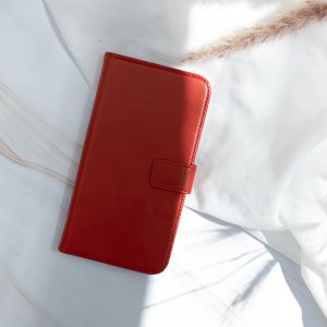 Selencia Echt Lederen Bookcase Samsung Galaxy S20 FE - Rood
