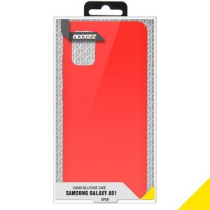 Accezz Liquid Silicone Backcover Samsung Galaxy A51 - Rood