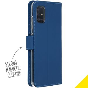 Accezz Wallet Softcase Bookcase Samsung Galaxy A51 - Donkerblauw
