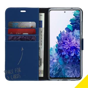 Accezz Wallet Softcase Bookcase Samsung Galaxy S20 FE - Donkerblauw