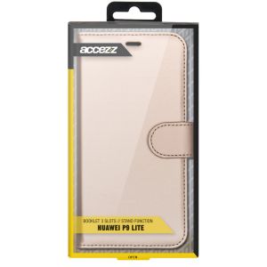 Accezz Wallet Softcase Bookcase Huawei P9 Lite - Goud