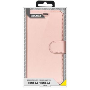 Accezz Wallet Softcase Bookcase Nokia 6.2 / Nokia 7.2 - Rosé Goud