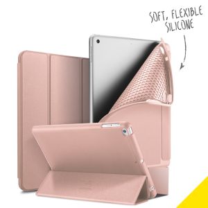 Accezz Smart Silicone Bookcase iPad 6 (2018) 9.7 inch / iPad 5 (2017) 9.7 inch / Air 2 (2014) / Air 1 (2013) - Rosé Goud