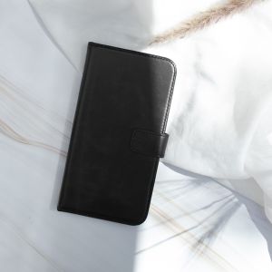 Selencia Echt Lederen Bookcase Samsung Galaxy S21 Plus - Zwart