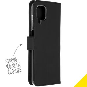 Accezz Wallet Softcase Bookcase Samsung Galaxy A12 - Zwart