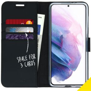 Accezz Wallet Softcase Bookcase Samsung Galaxy S21 Plus - Zwart