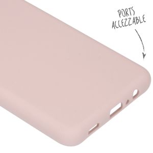 Accezz Liquid Silicone Backcover Samsung Galaxy A12 - Roze