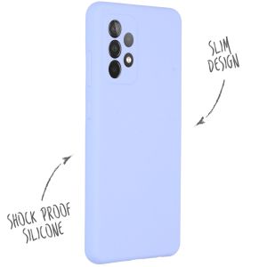 Accezz Liquid Silicone Backcover Samsung Galaxy A52(s) (5G/4G) - Paars