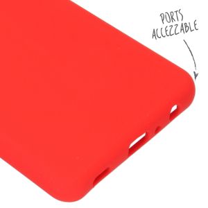Accezz Liquid Silicone Backcover Samsung Galaxy A72 - Rood