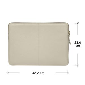 dbramante1928 Paris Sleeve - Laptop hoes 13 inch - Echt leer - MacBook Pro 13 inch / Air 13 inch - Sand Dune