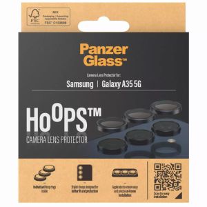 PanzerGlass Camera Protector Hoop Optic Rings Samsung Galaxy A35 - Black