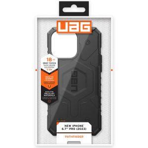 UAG Pathfinder Backcover MagSafe iPhone 15 Pro Max - Zwart