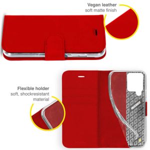 Accezz Wallet Softcase Bookcase Samsung Galaxy A12 - Rood