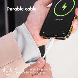 Accezz Lightning naar USB-C kabel - MFi certificering - 0,2 meter - Wit