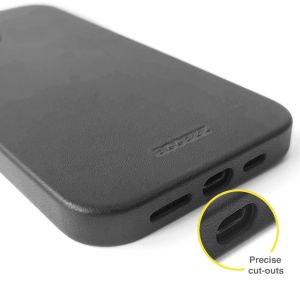 Accezz Leather Backcover met MagSafe iPhone 12 Mini - Zwart