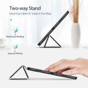 Accezz Smart Silicone Bookcase Samsung Galaxy Tab A7 - Zwart