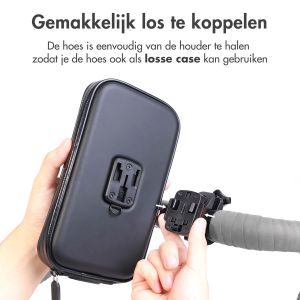 Accezz Telefoonhouder fiets - Universeel - met case - Zwart