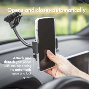 Accezz Telefoonhouder auto - Universeel - Voorruit - Zwart