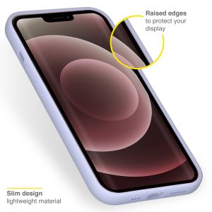 Accezz Liquid Silicone Backcover iPhone 13 Pro Max - Paars