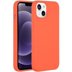 Accezz Liquid Silicone Backcover iPhone 13 - Nectarine