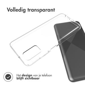 Accezz Clear Backcover Samsung Galaxy A03s - Transparant