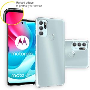 Accezz Clear Backcover Motorola Moto G60s  - Transparant