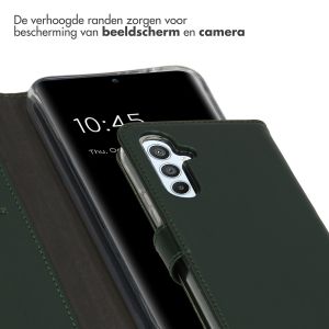 Selencia Echt Lederen Bookcase Samsung Galaxy A54 (5G) - Groen