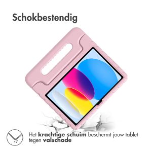 Accezz Kidsproof Backcover met handvat iPad 10 (2022) 10.9 inch - Lichtroze