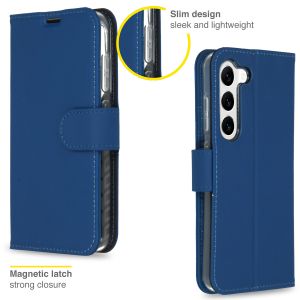 Accezz Wallet Softcase Bookcase Samsung Galaxy S23 Plus - Donkerblauw