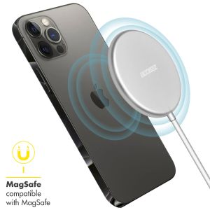 Accezz MagSafe Wireless Charger - MagSafe oplader met USB-C aansluiting - 15 Watt - Zilver