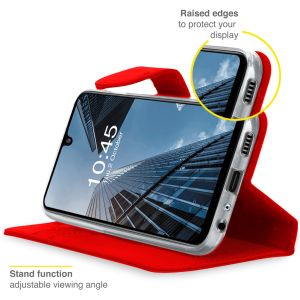 Accezz Wallet Softcase Bookcase Samsung Galaxy A22 (5G) - Rood
