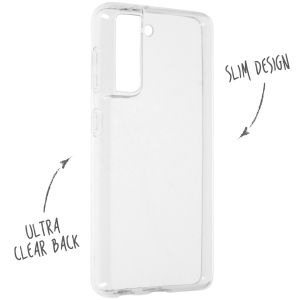 Accezz Clear Backcover Samsung Galaxy S21 FE - Transparant