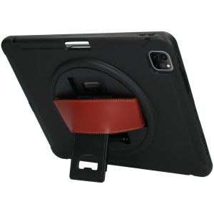 Defender Backcover met strap iPad Pro 12.9 (2020 - 2022) - Zwart