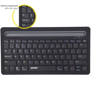 Accezz Multi Device Bluetooth Keyboard - QWERTY - Zwart