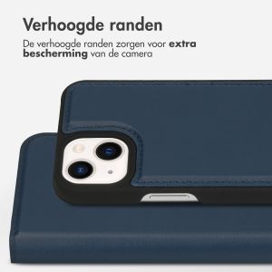 Accezz Premium Leather 2 in 1 Wallet Bookcase iPhone 13 Mini - Donkerblauw