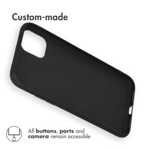 Accezz Color Backcover iPhone 11 - Zwart